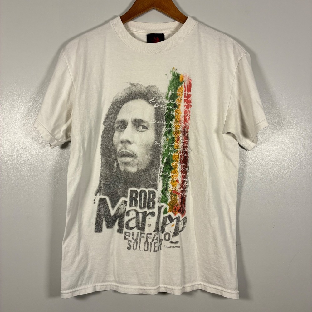 Vtg Zion Rootswear M Bob Marley Buffalo Soldier Reggae Rasta One Love Jamaica